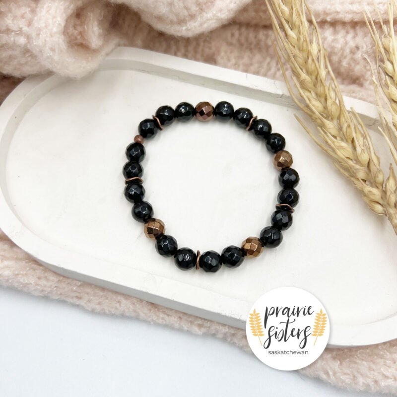 Black Jade Gemstone Bracelet