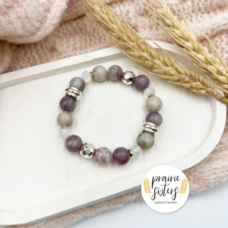 Lavender Amethyst Gemstone Bracelet