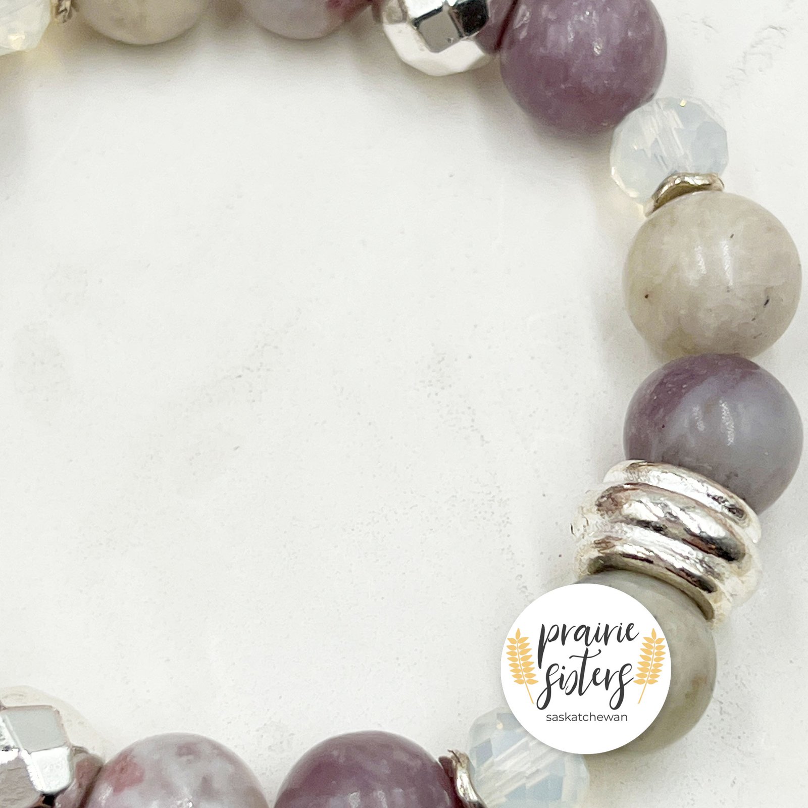 Lavender Amethyst Gemstone Bracelet - Image 3