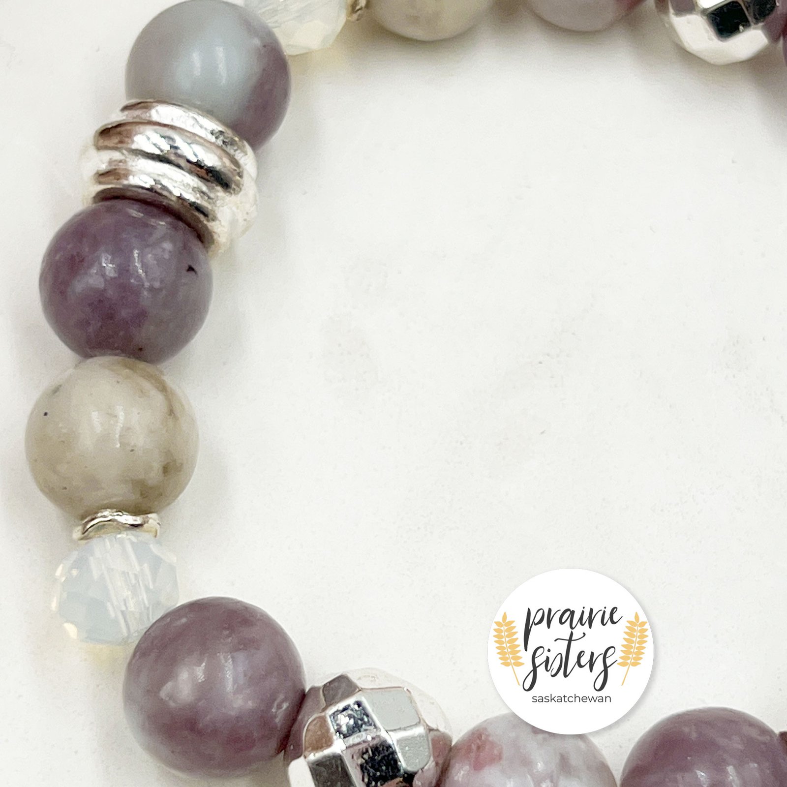 Lavender Amethyst Gemstone Bracelet - Image 2