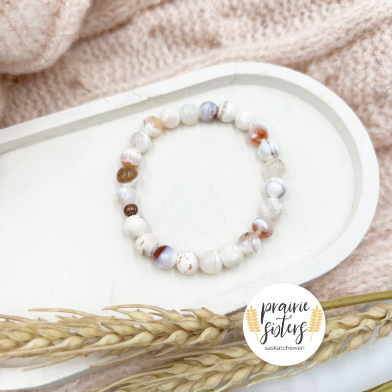 Weathered Agate Gemstone Bracelet