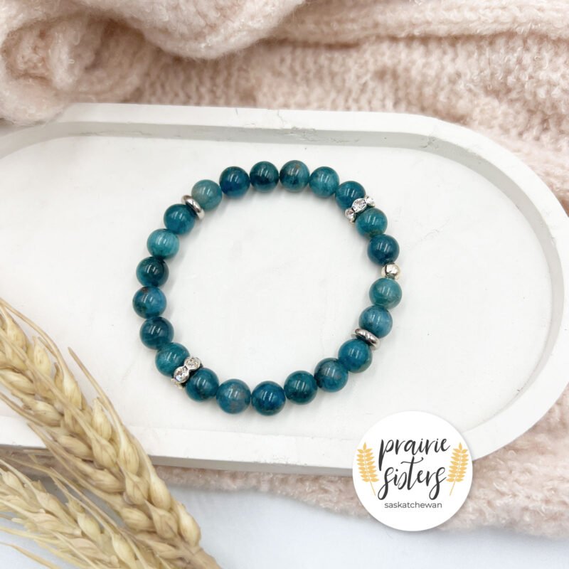 Blue Apatite Gemstone Bracelet