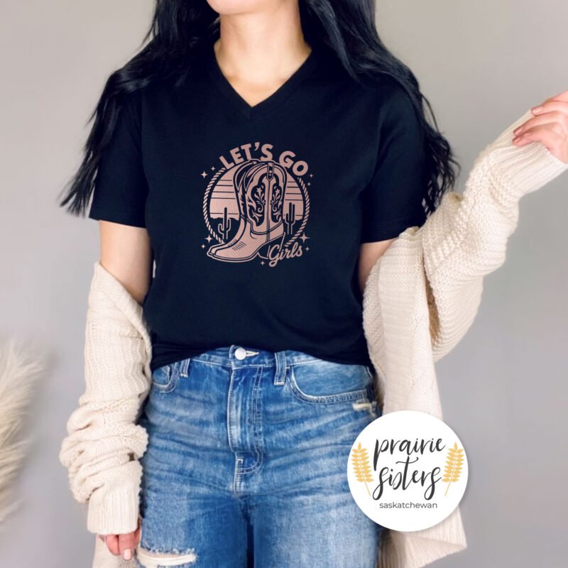 Let's Go Girls Unisex V-neck T-shirt