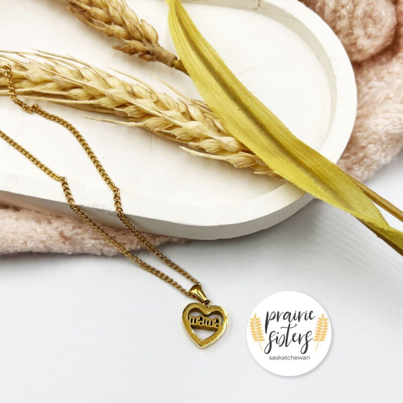 Mama Heart Gold Necklace