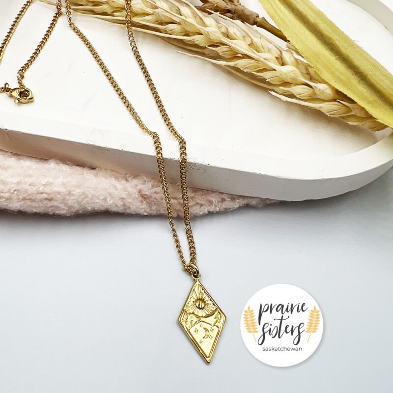 Day and Night Gold Necklace