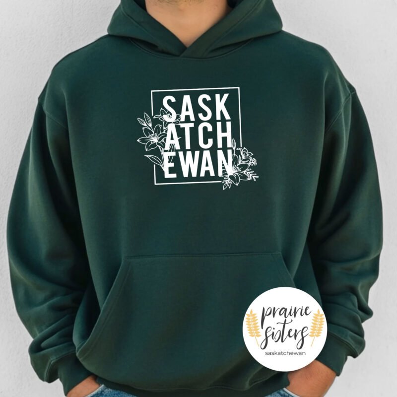 Saskatchewan Unisex Forest Green Hoodie
