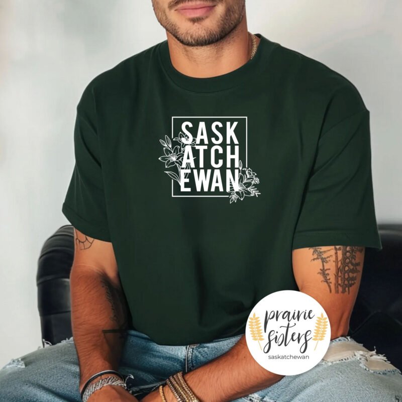 Saskatchewan Unisex Green T-shirt