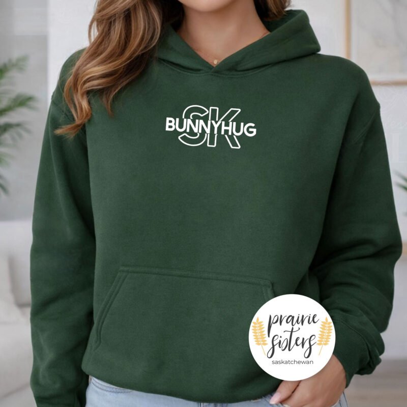 SK Bunnyhug Unisex Green Hoodie WHT